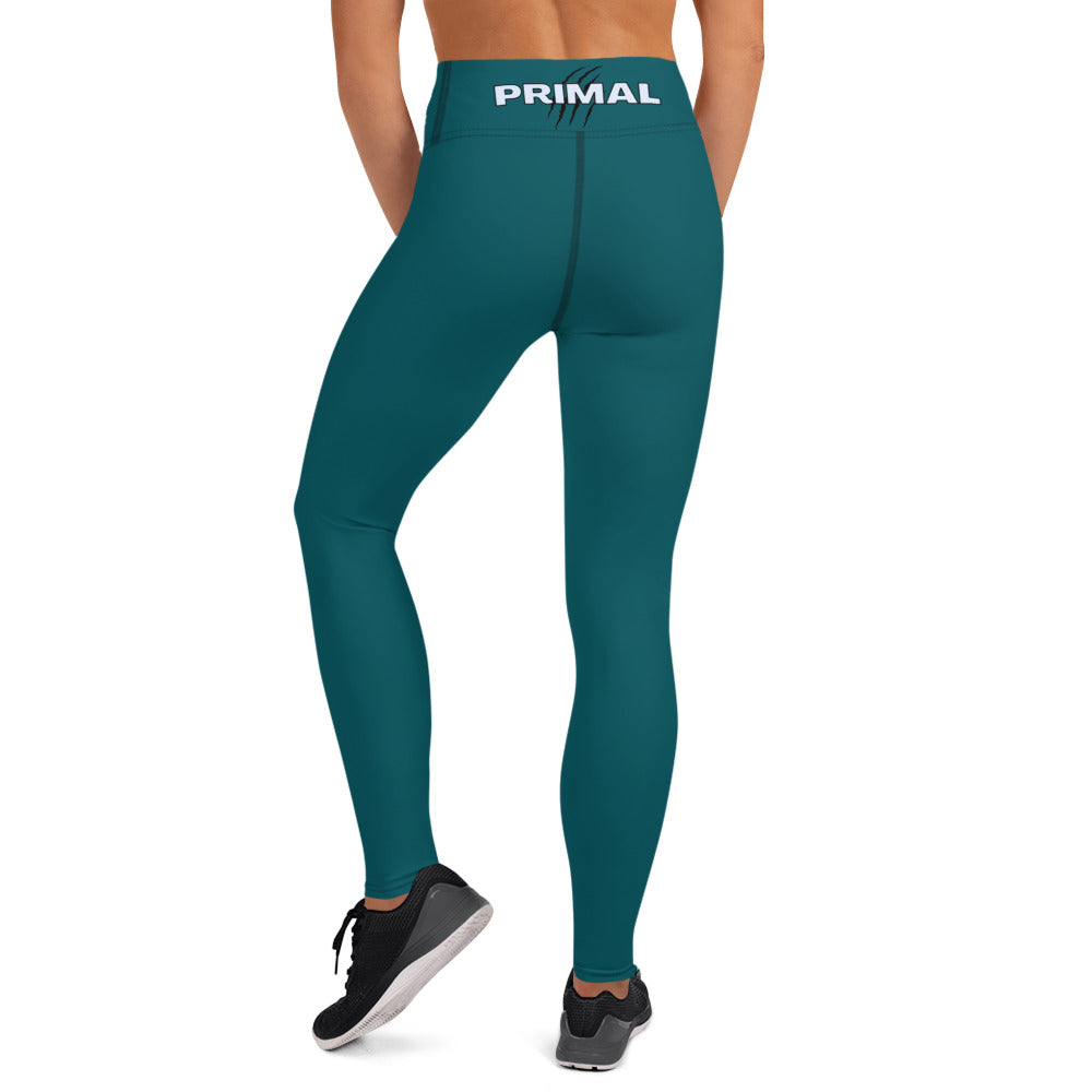 Primal High-Waisted Forest Teal Leggings