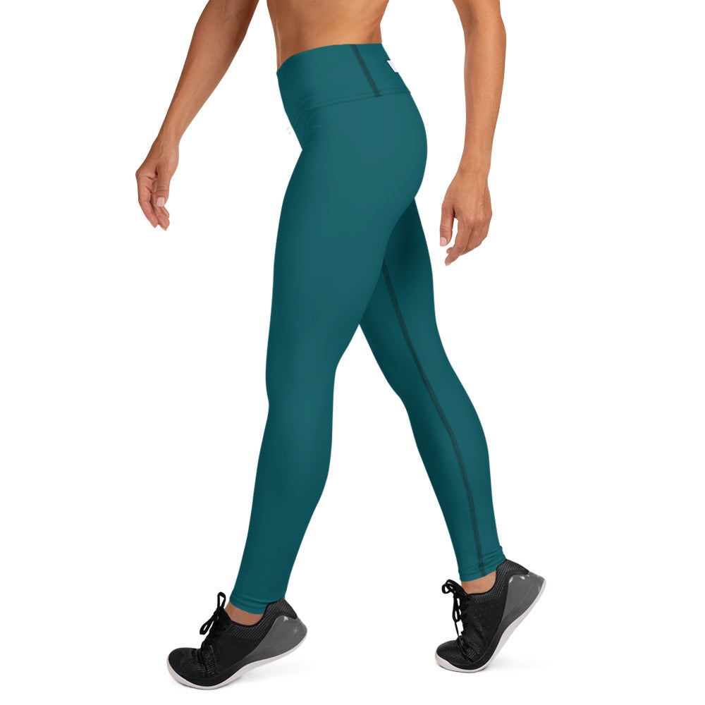 Primal High-Waisted Forest Teal Leggings