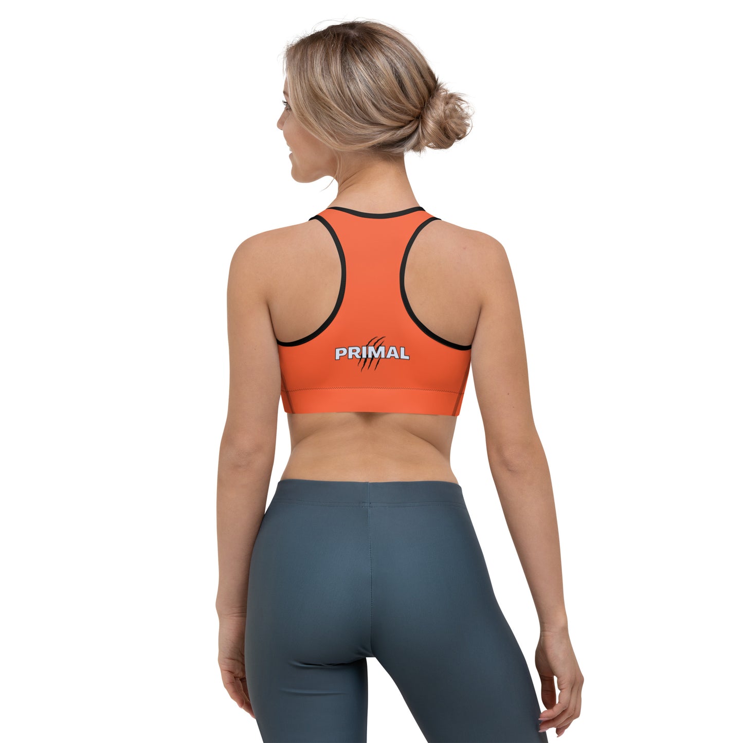 Primal Essentials Fluorescent Orange Sports Bra