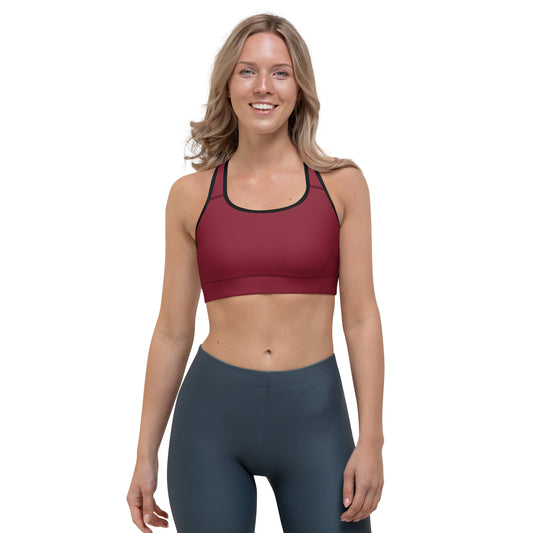 Primal Essentials Maroon Sports Bra